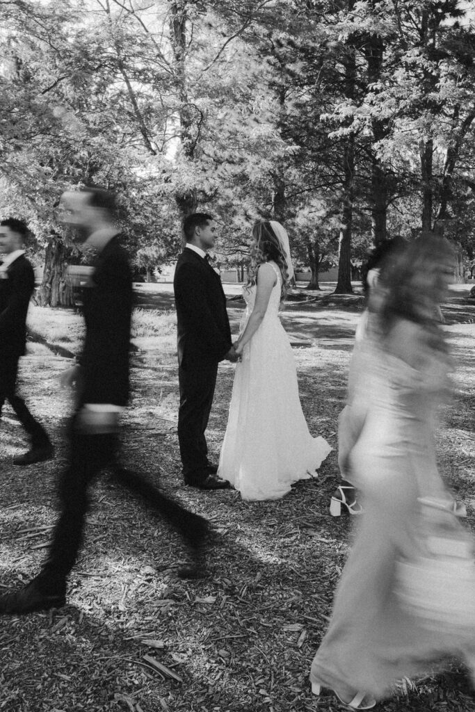 Wedding ceremony at River Run Lodge in Bend, Oregon