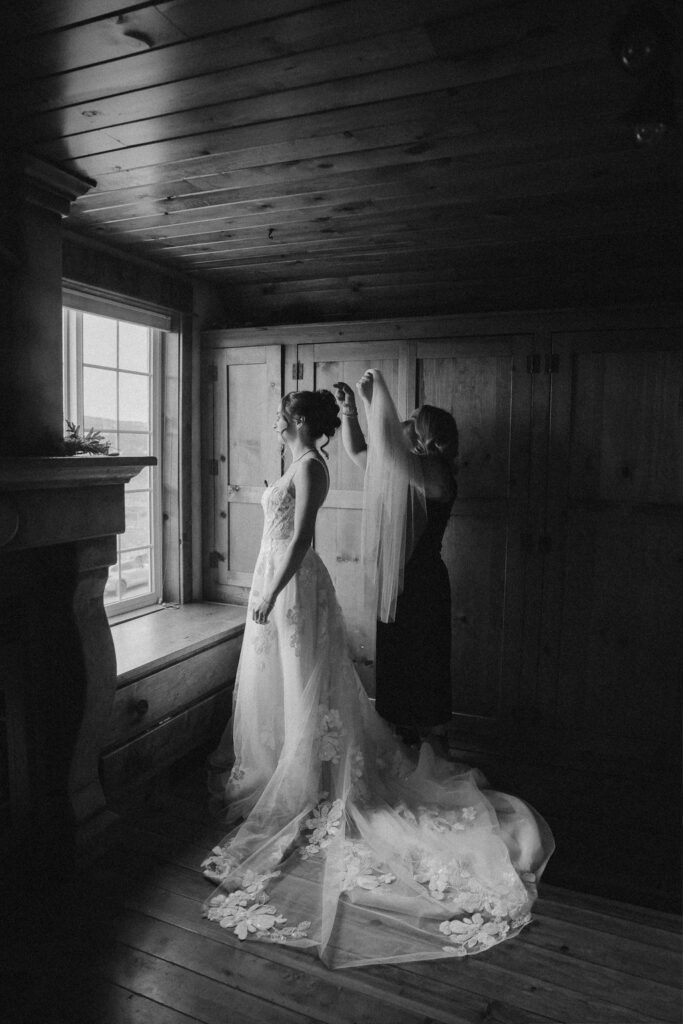 Bridal portraits at Faith Hope & Charity Vineyards in Bend, Oregon