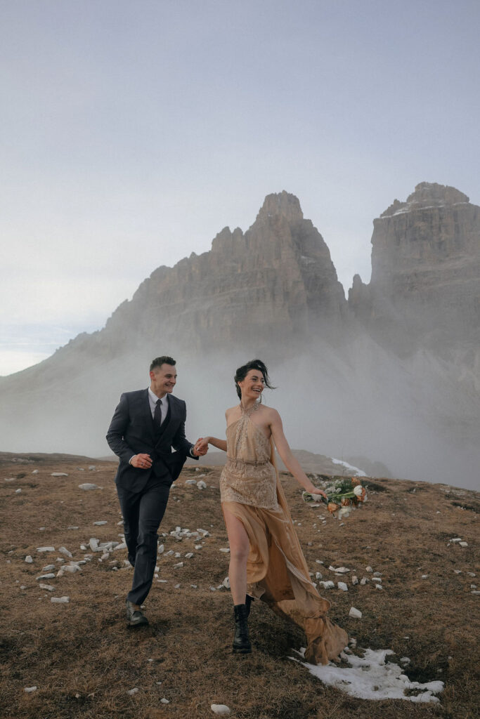 Cinematic Dolomites elopement at Tre Cime