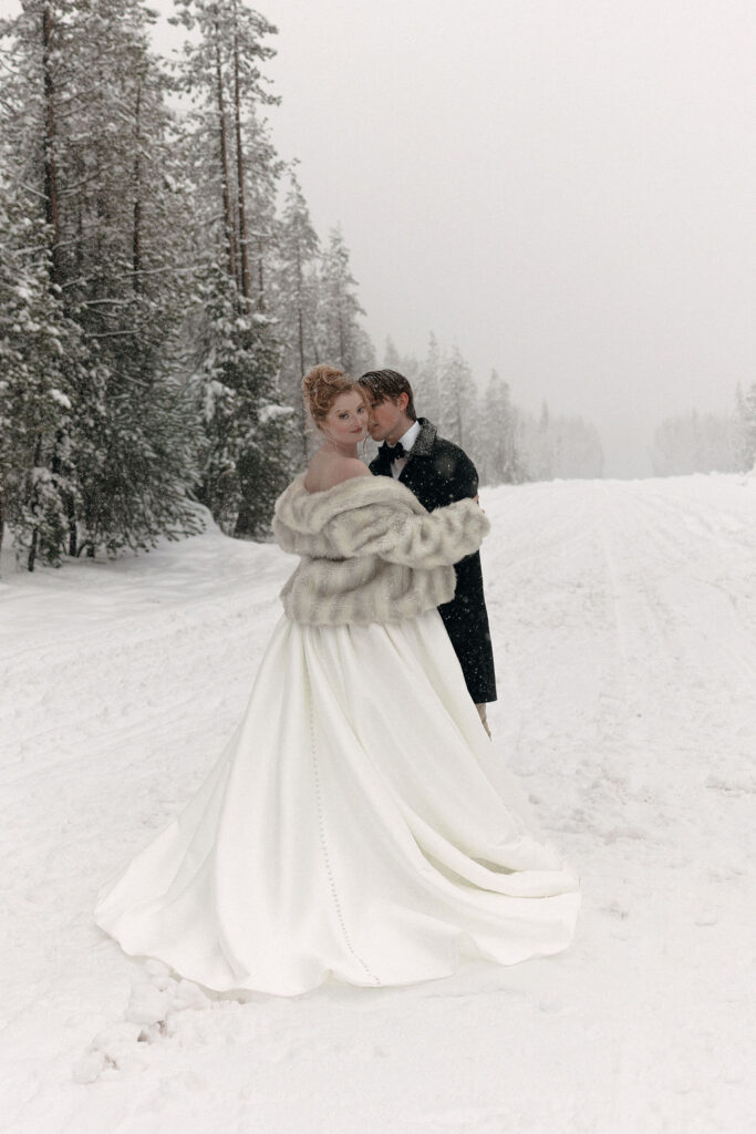 Snowy elopement at Mt. Bachelor